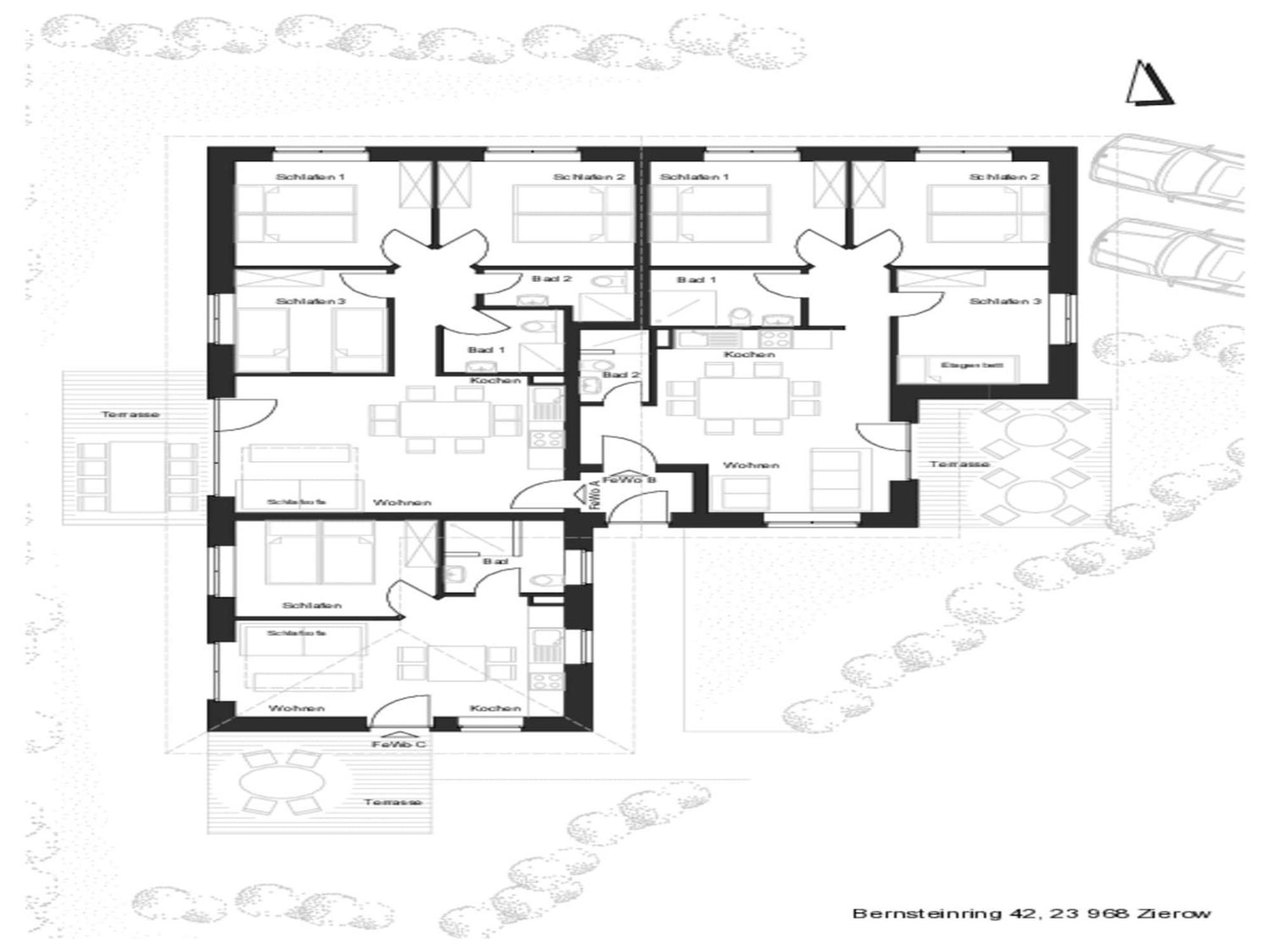 Peaceful Apartment In Zierow With Terrace Ngoại thất bức ảnh